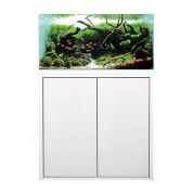 Acuario HEK 130L - Cristal Ultra-white glass + Mueble chapado en metraquilato