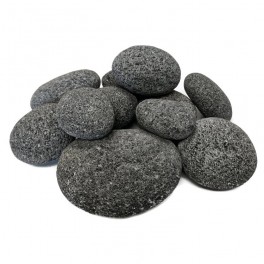 Lava black pebble